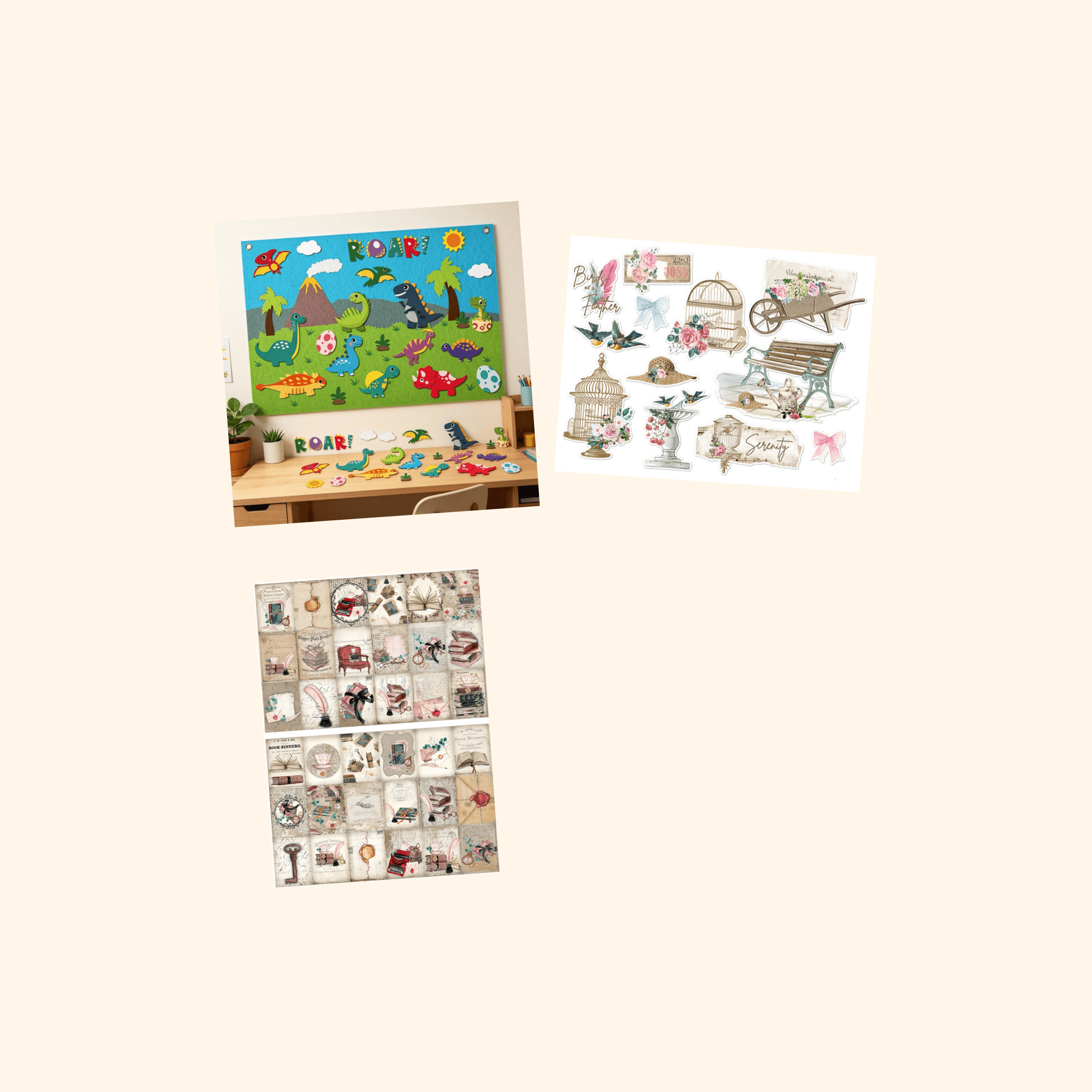 Dinosaurs Mini Sticker Pack (3-Pack) — all stickers included