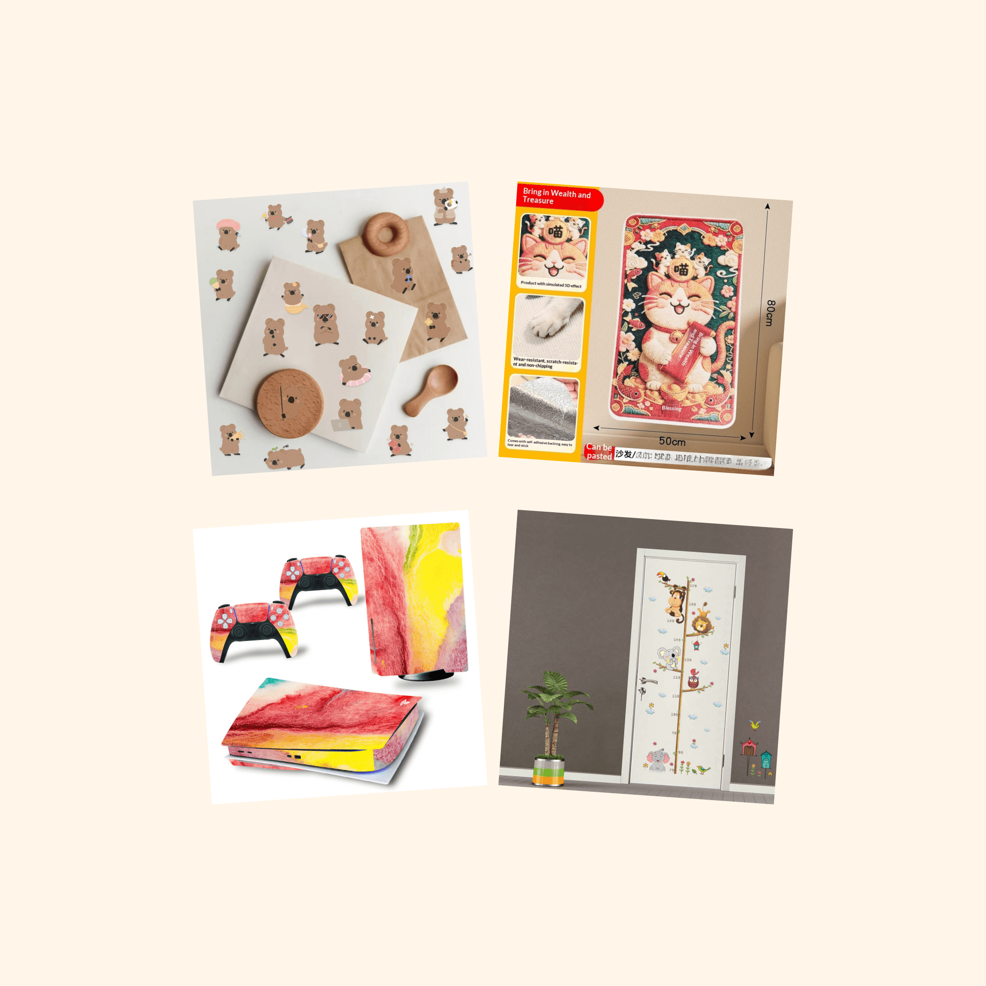 Pets Sticker Quad Pack (4-Pack) — all stickers included