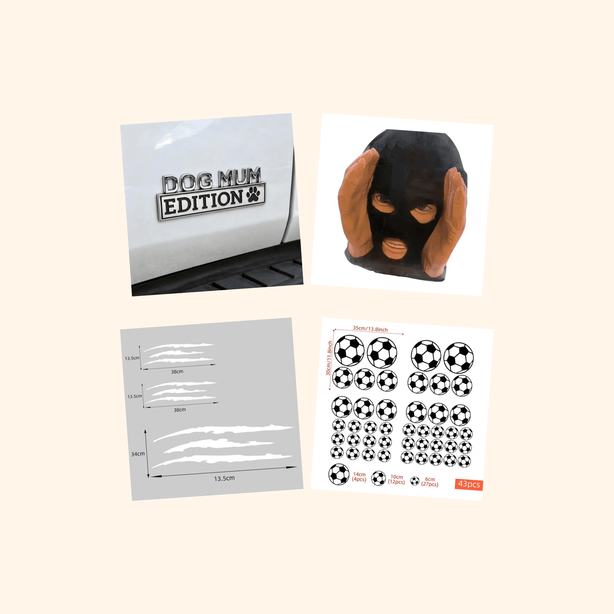 Dogs Sticker Quad Pack (4-Pack) — all stickers included