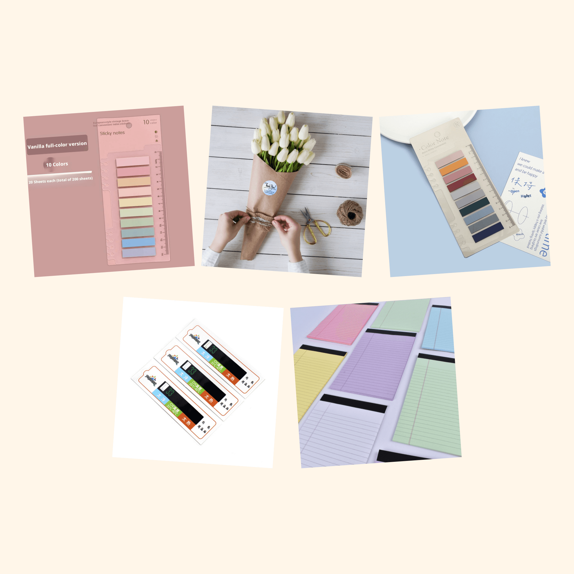 Sticky Notes Essentials Sticker Pack — all stickers included in the pack