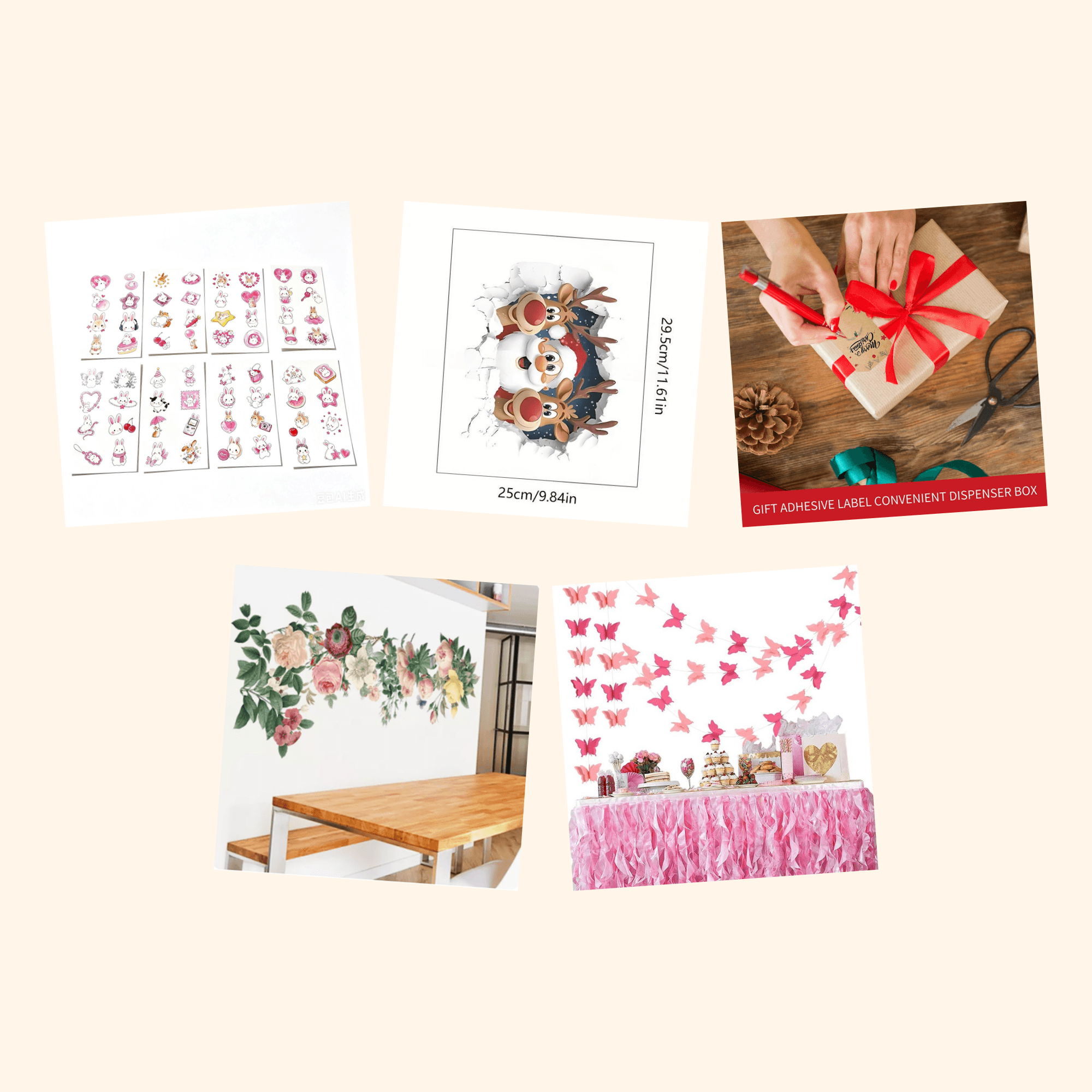 Holiday Joy Sticker Pack — all stickers included in the pack