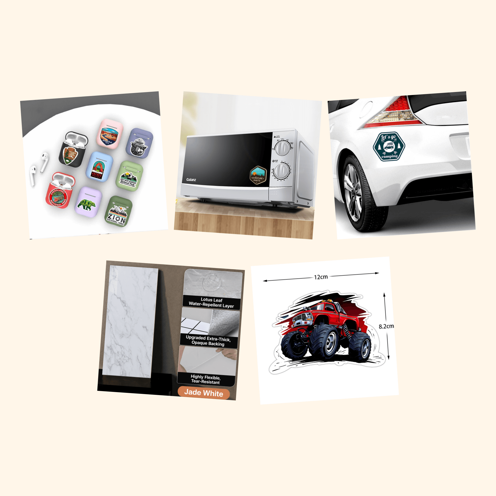 Camping Adventure Sticker Pack — all stickers included in the pack