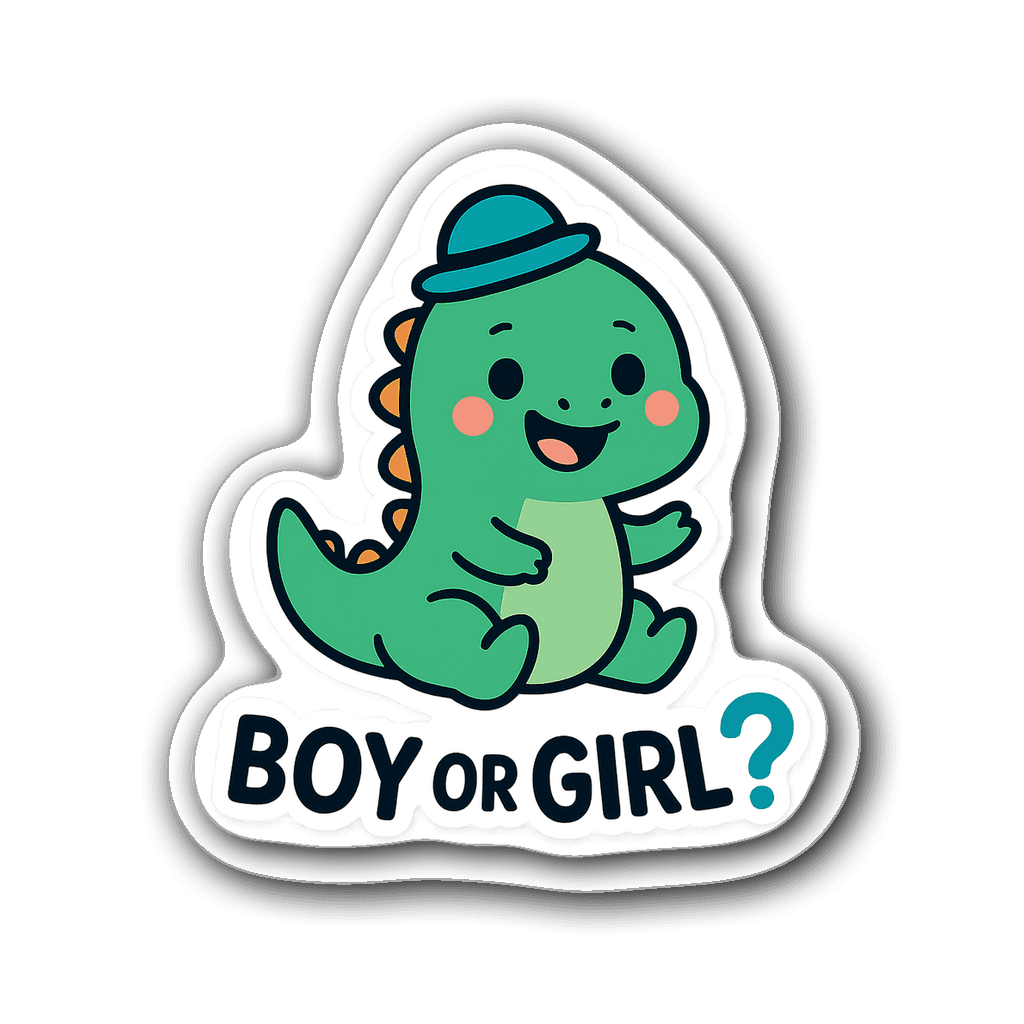 Baby & Gender Reveal Sticker #QBRRBE