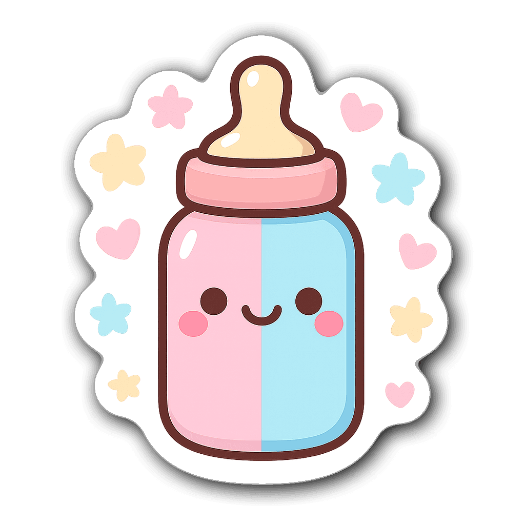Baby & Gender Reveal Sticker #KYBD5W