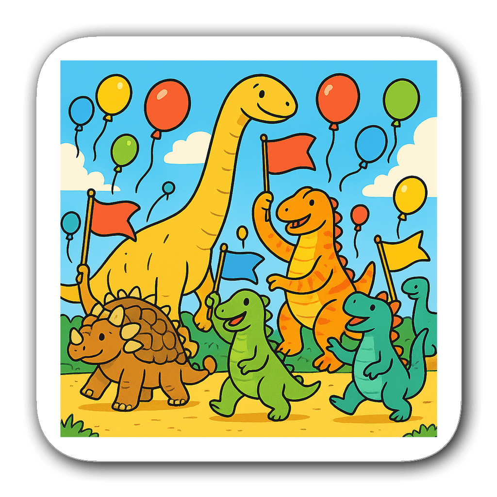 Dinosaurs Sticker #MKFQPY