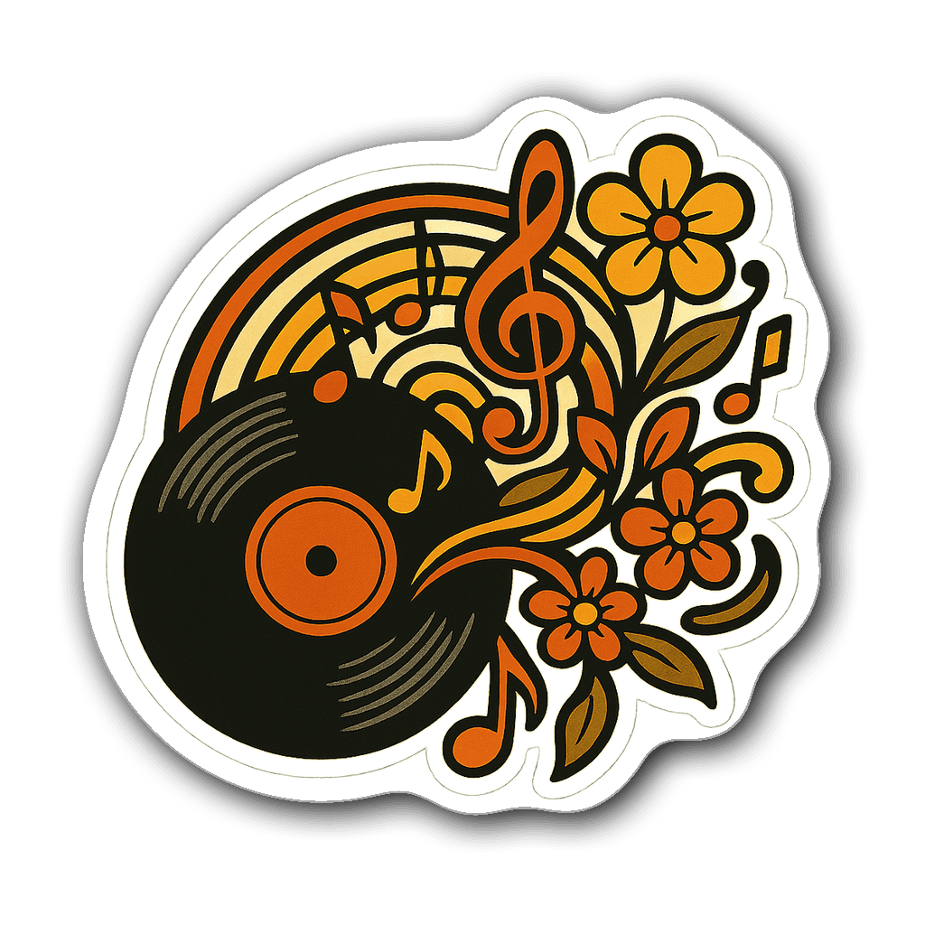 Retro & Vintage Sticker #6EAEWB