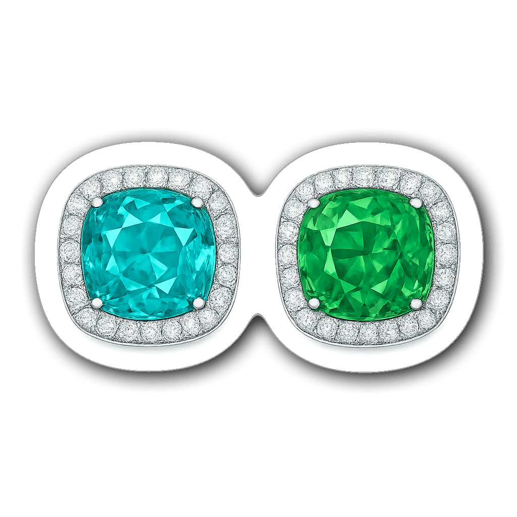 Minimalist line art sticker of bachelorette diamond-stud earrings