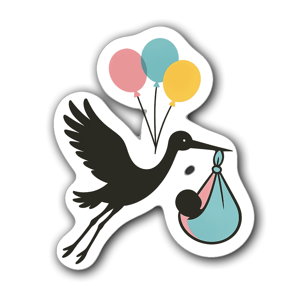 Baby & Gender Reveal Sticker #KBL1LV