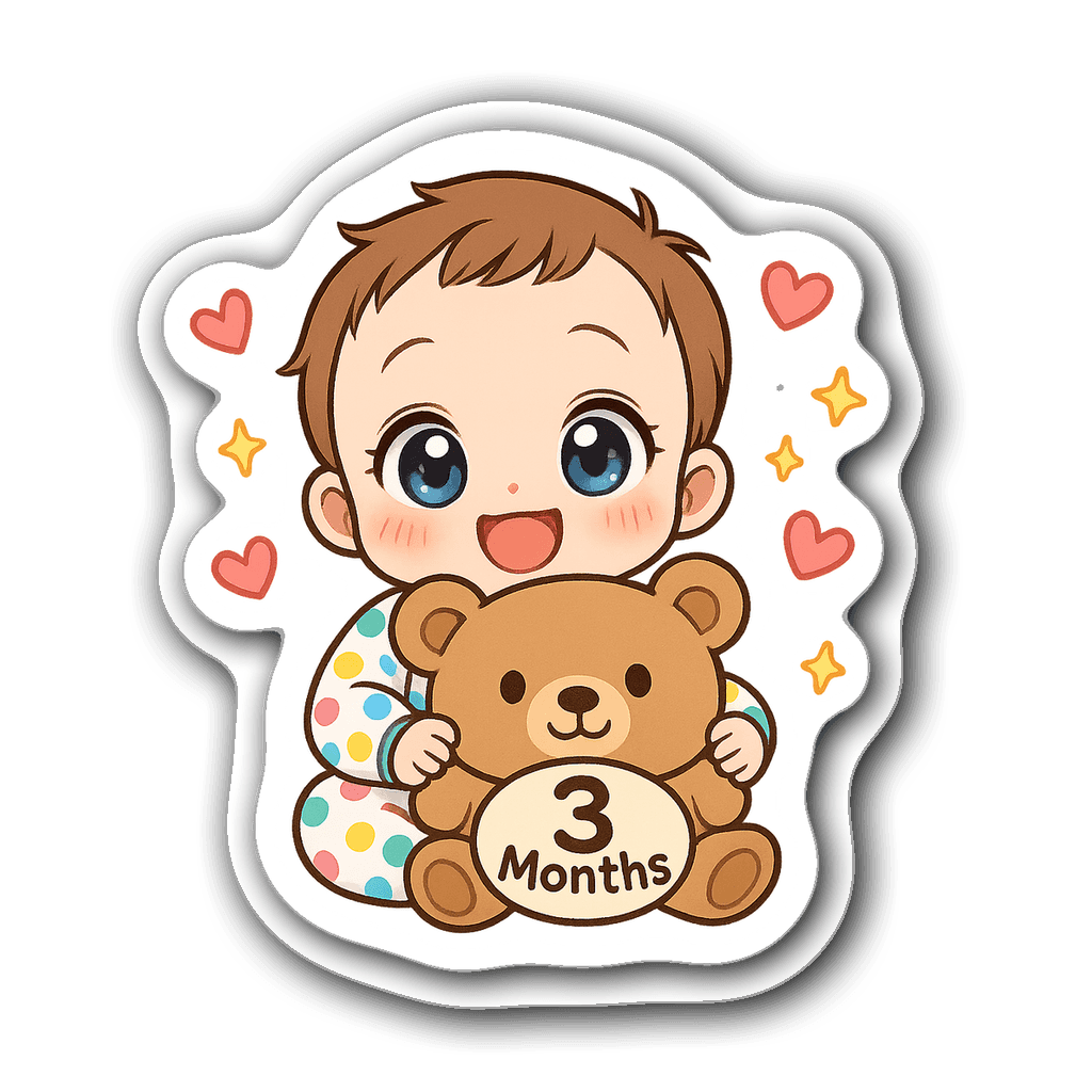 Baby & Gender Reveal Sticker #0SBM62