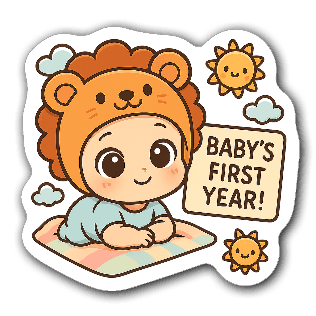 Baby & Gender Reveal Sticker #K5MSLK