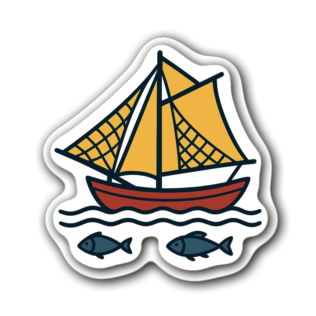 Fishing Sticker #HZ36UP