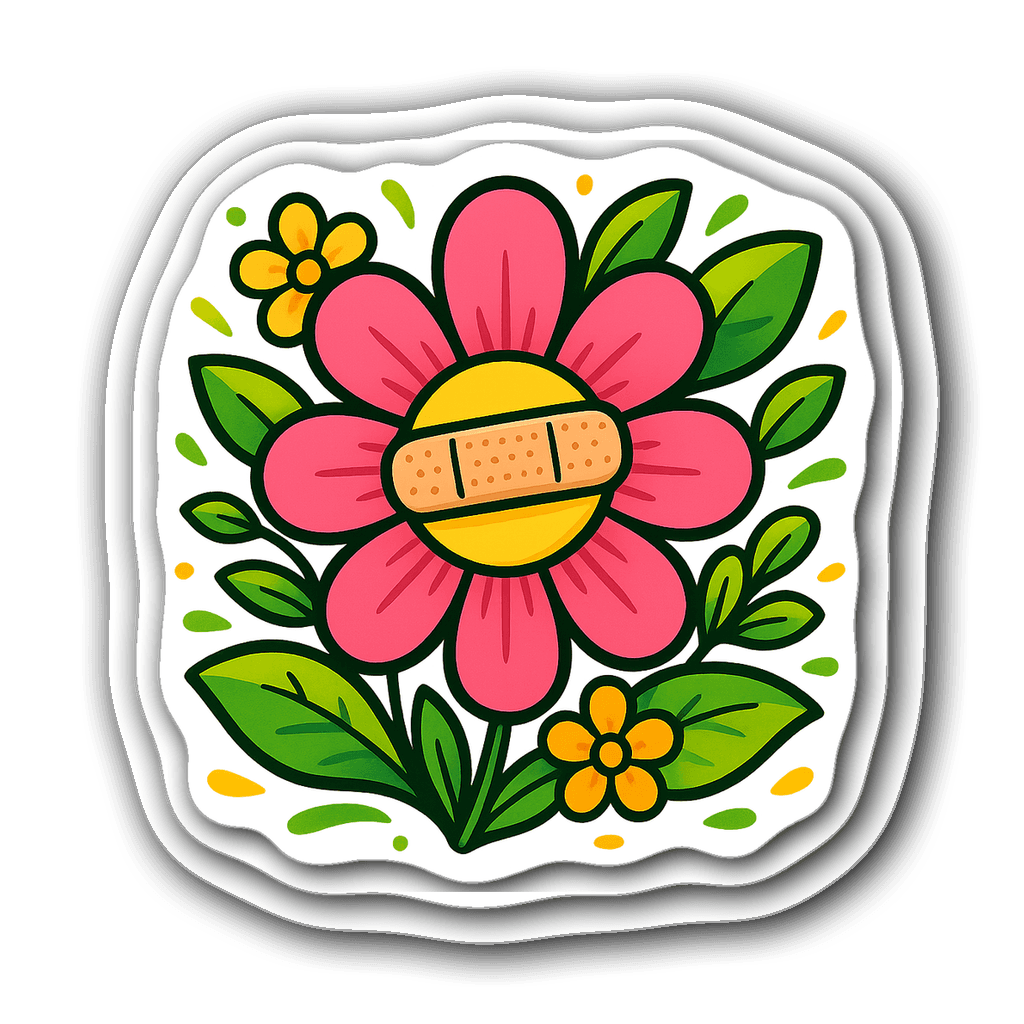 Adhesive Care Sticker #JXOSSD