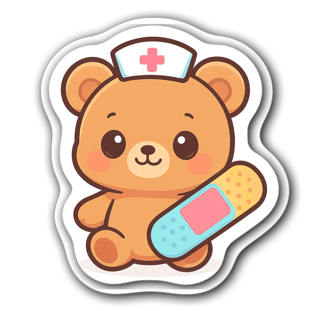 Adhesive Care Sticker #B4FX6G