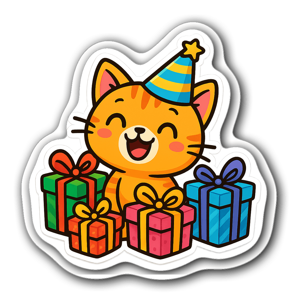 Birthday Sticker #QNV8C5