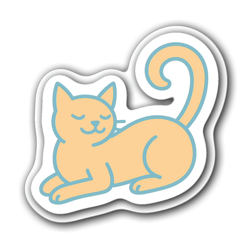 Cats Sticker #1FYMDU