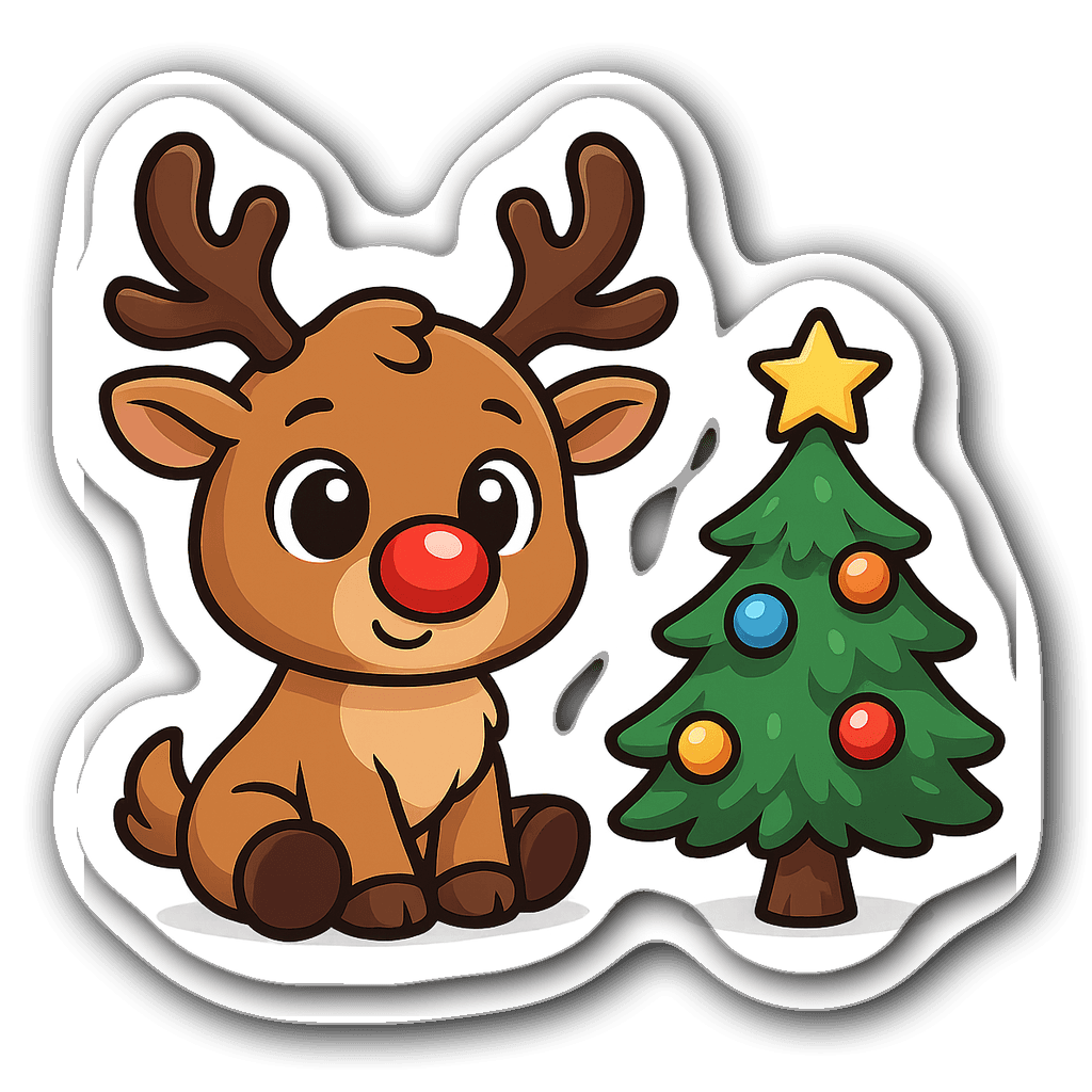 Christmas Sticker #1GZ3YB