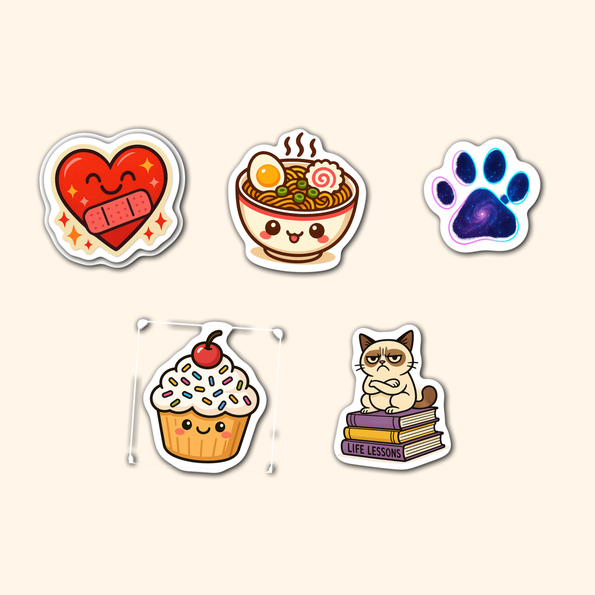 Mystery Sticker Pack — five surprise exclusive stickers