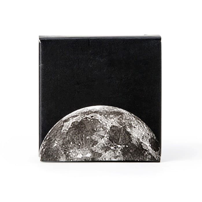 Decorative stickers featuring moon phases designs in black.