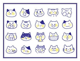 Cute animal themed planner stickers in various designs.