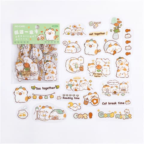 Adorable cartoon bear and rabbit stickers for decoration
