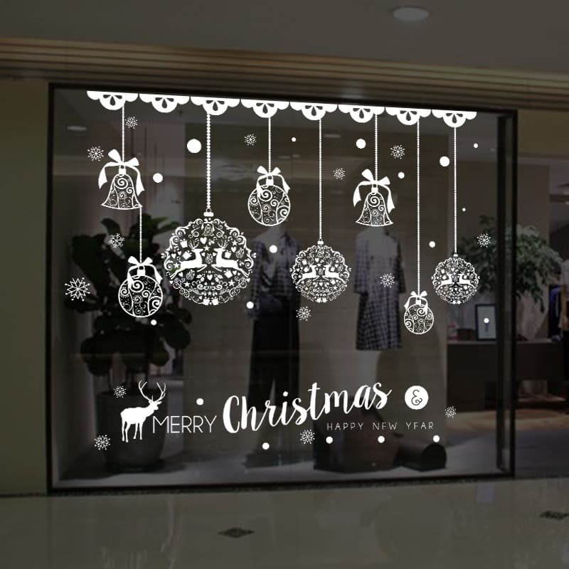 Christmas window decal sticker for festive decoration