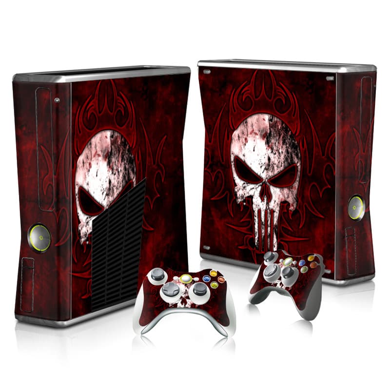 Film game machine skull sticker design with detailed graphics