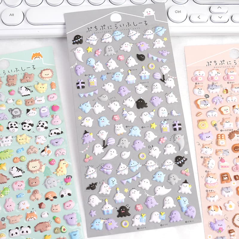 Colorful cartoon animal foam stickers for crafts