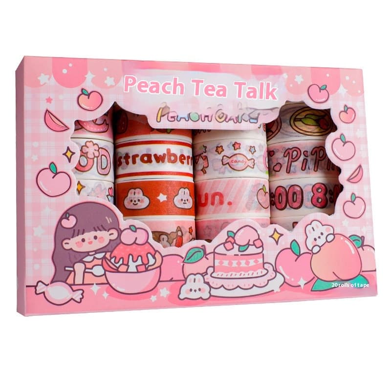 Cute cartoon stickers including a little witch and tea party theme